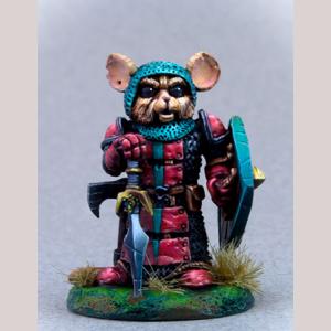 Mouse Warrior with Sword and Shield