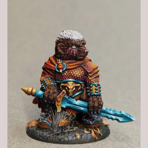 Honey Badger Warrior with Two Handed Sword