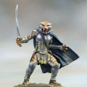 Cat Warrior with Scimitar